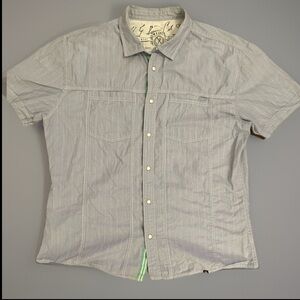 Marc Ecko Light Blue XL Men’s Cotton Casual Pearl Snap Shirt